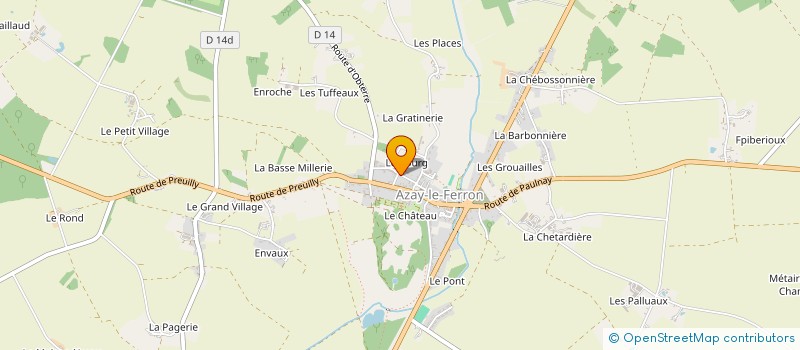 localisation de l'entreprise ASSOCIATION DES PARENTS D'ELEVES DU RPI AZAY-MARTIZAY à AZAY-LE-FERRON