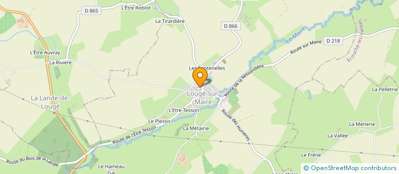 localisation de l'entreprise ASSOCIATION DES PARENTS D'ELEVES DU RPI DE MONTGAROULT GOULET SENTILLY  MONTS-SUR-ORNE