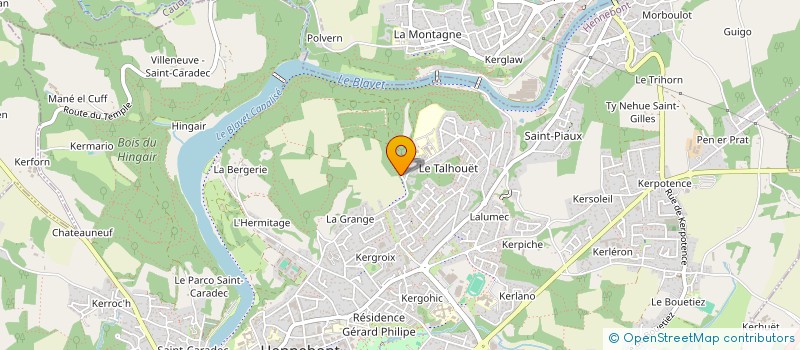 localisation de l'entreprise ASSOCIATION DES PARENTS D'ELEVES DU TALHOUET  HENNEBONT