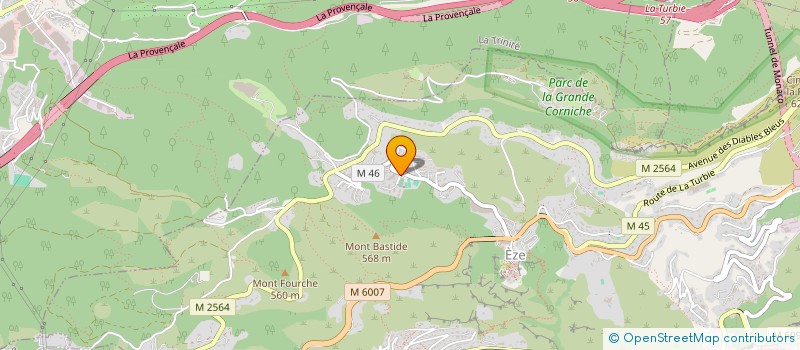 localisation de l'entreprise ASSOCIATION DES PARENTS D'ELEVES ECOLE ANDRE GIANTON D'EZE-VILLAGE  EZE