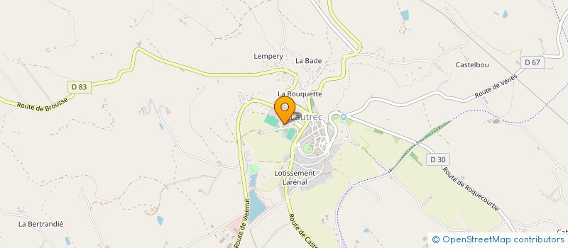 localisation de l'entreprise ASSOCIATION DES PARENTS D'ELEVES ECOLE DE LAUTREC  LAUTREC