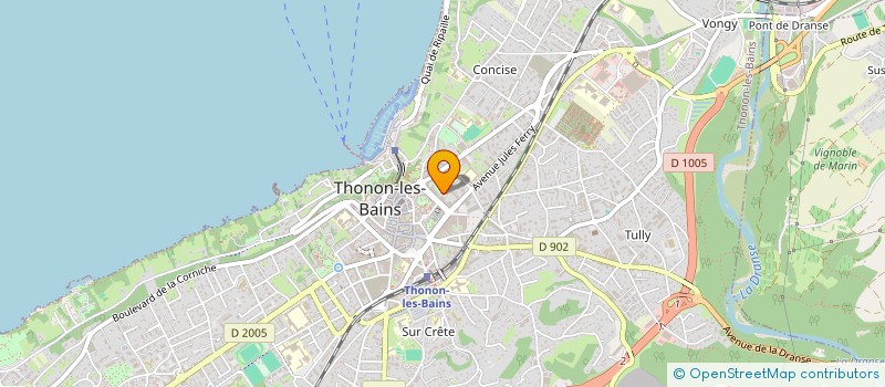 localisation de l'entreprise ASSOCIATION DES PARENTS D'ELEVES ECOLE JEANNE D'ARC à THONON-LES-BAINS