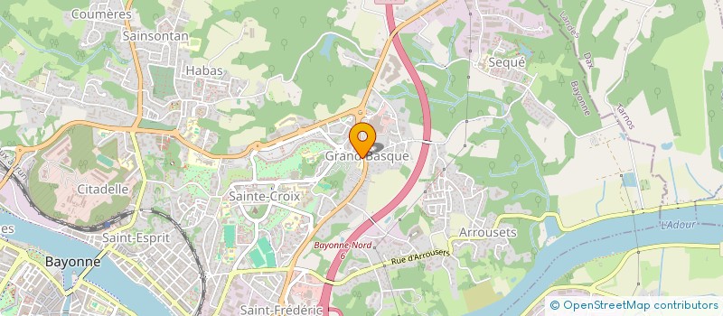 localisation de l'entreprise ASSOCIATION DES PARENTS D'ELEVES ECOLE PIERRE BROSSOLETTE - GRAND BASQUE à BAYONNE