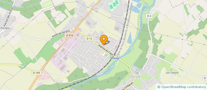 localisation de l'entreprise ASSOCIATION DES PARENTS D'ELEVES ECOLE PUBLIQUE RENE BUREAU MARIGNY BRIZAY  JAUNAY-MARIGNY