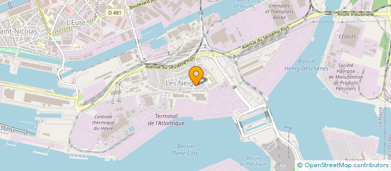 localisation de l'entreprise ASSOCIATION DES PARENTS D'ELEVES - ECOLES ANDRE GIDE  LE HAVRE