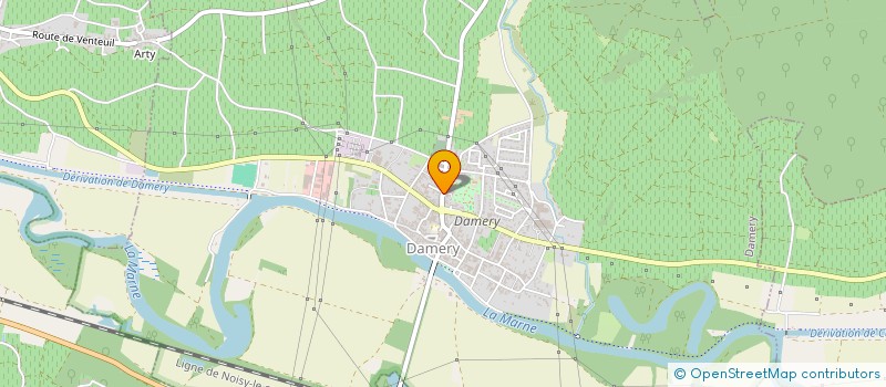 localisation de l'entreprise ASSOCIATION DES PARENTS D'ELEVES ECOLES DE DAMERY  DAMERY