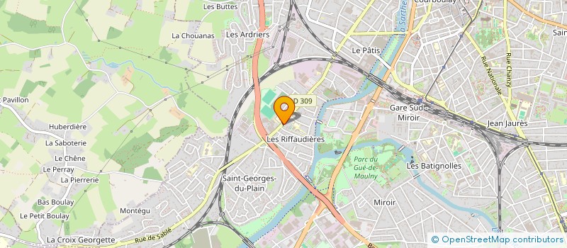 localisation de l'entreprise ASSOCIATION DES PARENTS D'ELEVES - ECOLES PUBLIQUES MARIE CURIE ET GARNIER PAGES  LE MANS