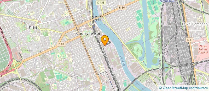 localisation de l'entreprise ASSOCIATION DES PARENTS D'ELEVES - ELEMENTAIRE - MANDELA CHOISY A.P.E. - ELEMENTAIRE MANDELA CHOISY à CHOISY-LE-ROI