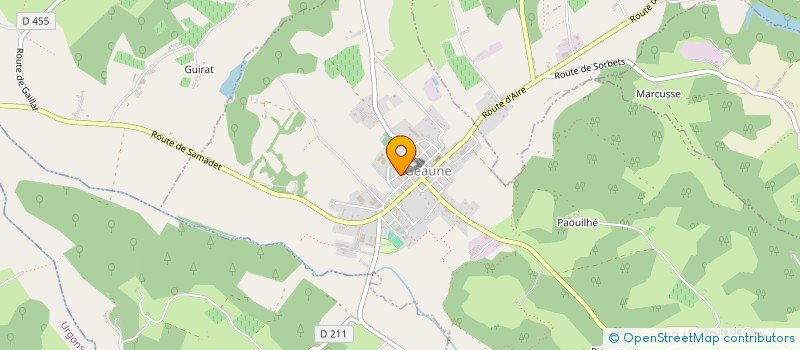 localisation de l'entreprise ASSOCIATION DES PARENTS D'ELEVES EN RIBAMBELLE ORGANISEE  GEAUNE