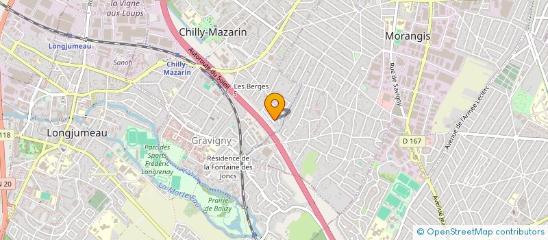 localisation de l'entreprise ASSOCIATION DES PARENTS D'ELEVES ENGAGES DU GROUPE SCOLAIRE PASTEUR CHILLY MAZARIN (ASPEEP) à CHILLY-MAZARIN