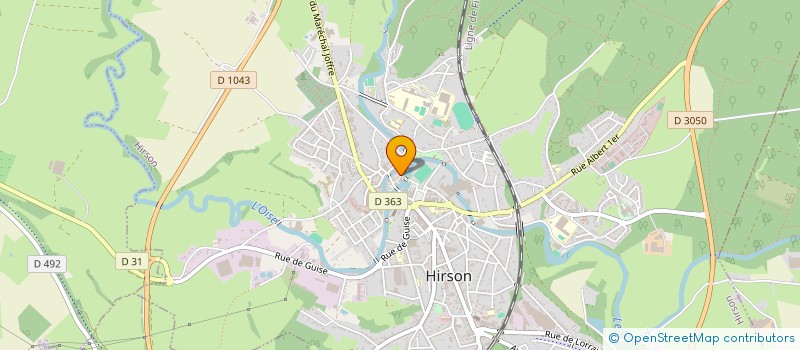 localisation de l'entreprise ASSOCIATION DES PARENTS D'ELEVES ET AMIS DE L'ECOLE DE MUSIQUE D'HIRSON à HIRSON