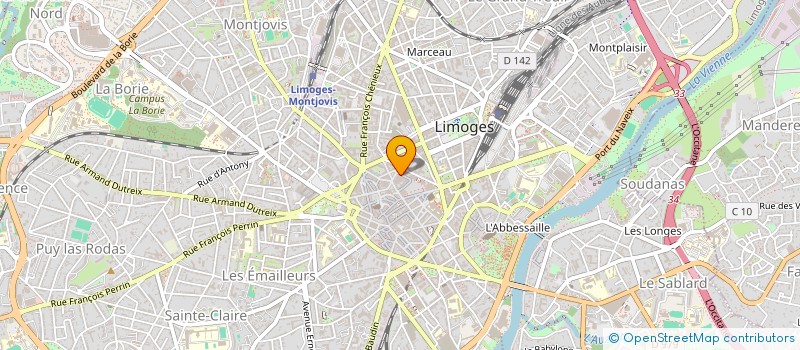 localisation de l'entreprise ASSOCIATION DES PARENTS D'ELEVES ET AMIS DU CONSERVATOIRE DITE APEC à LIMOGES