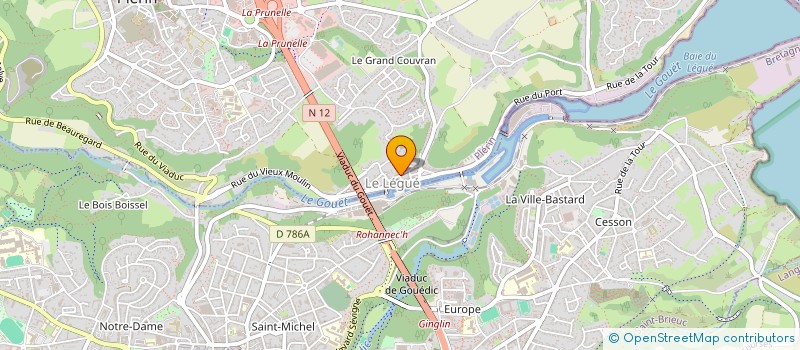 localisation de l'entreprise ASSOCIATION DES PARENTS D'ELEVES ET AMIS DU LEGUE, PLERIN  PLERIN