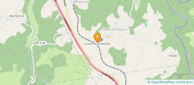 localisation de l'entreprise ASSOCIATION DES PARENTS D'ELEVES ET AMIS R.P.I.C. LOUBARESSE-SAINT-JUST à VAL D'ARCOMIE