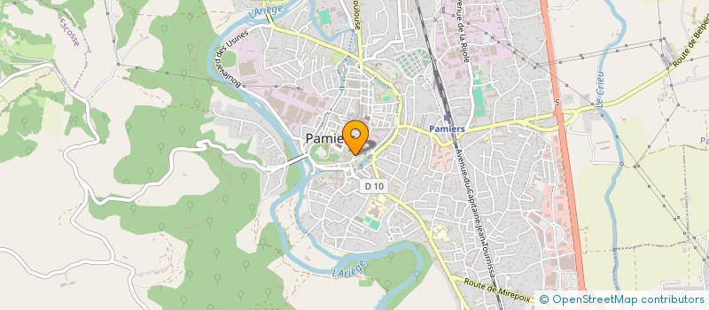 localisation de l'entreprise ASSOCIATION DES PARENTS D'ELEVES F.C.P.E. DES ETABLISSEMENTS SCOLAIRES DE PAMIERS à PAMIERS