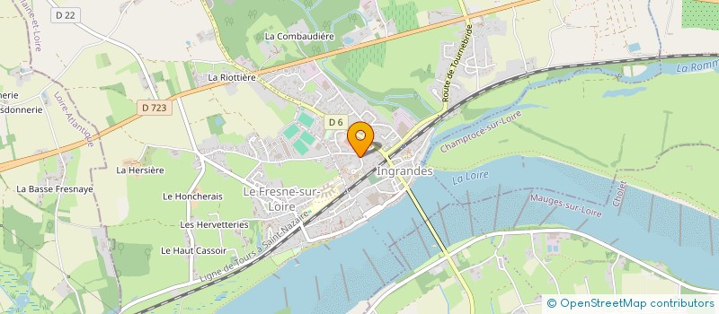 localisation de l'entreprise ASSOCIATION DES PARENTS D'ELEVES  FOYER LAIC DES P'TITS LIGERIENS à INGRANDES-LE-FRESNE-SUR-LOIRE