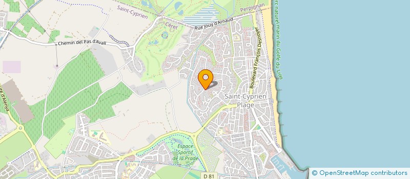 localisation de l'entreprise ASSOCIATION DES PARENTS D'ELEVES FRANCOIS DESNOYER  SAINT-CYPRIEN