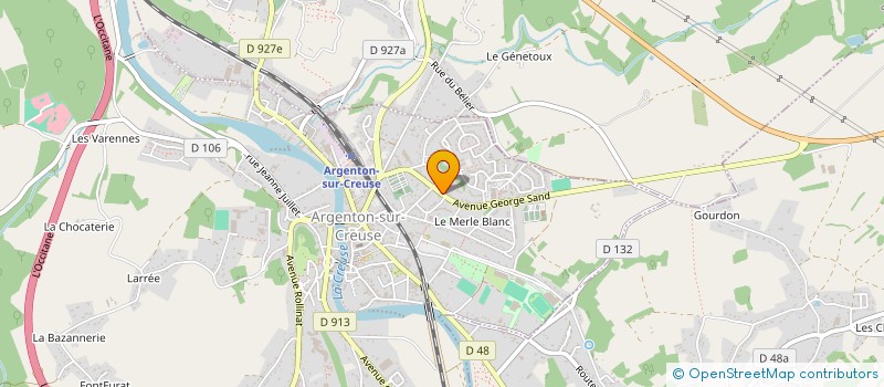 localisation de l'entreprise ASSOCIATION DES PARENTS D'ELEVES GEORGE SAND à ARGENTON-SUR-CREUSE