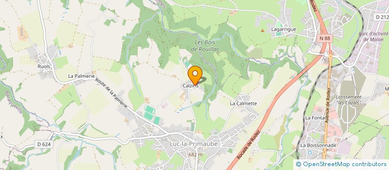 localisation de l'entreprise ASSOCIATION DES PARENTS D'ELEVES GROUPE SCOLAIRE JACQUES PREVERT  LUC-LA-PRIMAUBE