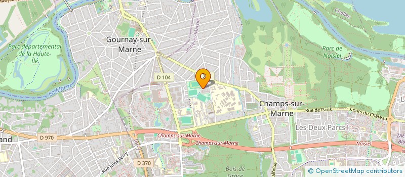 localisation de l'entreprise ASSOCIATION DES PARENTS D'ELEVES GROUPE SCOLAIRE OLIVIER PAULAT  CHAMPS-SUR-MARNE