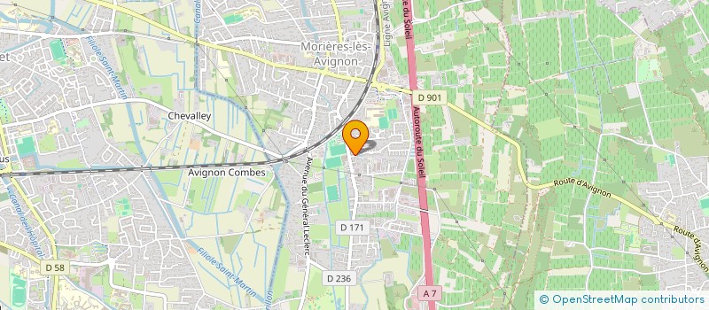 localisation de l'entreprise ASSOCIATION DES PARENTS D ELEVES INDEPENDANTS  MORIERES-LES-AVIGNON