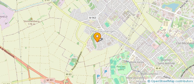 localisation de l'entreprise ASSOCIATION DES PARENTS D'ELEVES INDEPENDANTS D'OBERHAUSBERGEN  OBERHAUSBERGEN