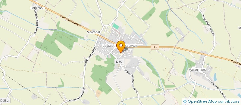 localisation de l'entreprise ASSOCIATION DES PARENTS D ELEVES JACQUES A DIT RECRE ACTIV  LABASTIDE-BEAUVOIR