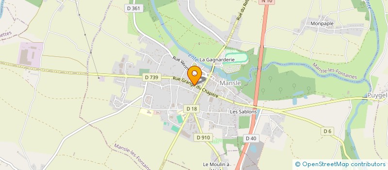 localisation de l'entreprise ASSOCIATION DES PARENTS D'ELEVES JEAN DE LA FONTAINE à MANSLE-LES-FONTAINES