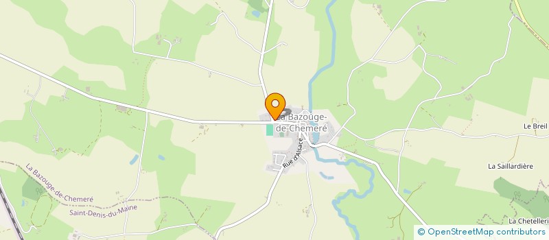 localisation de l'entreprise ASSOCIATION DES PARENTS D'ELEVES LA BAZOUGE/BAZOUGERS ET L'ENSEIGNEMENT LIBRE DE L'ECOLE SACRE COEUR/SAINT PAUL  LA BAZOUGE-DE-CHEMERE