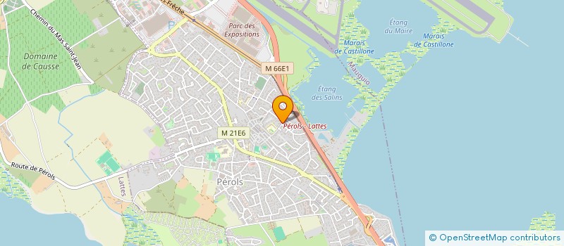 localisation de l'entreprise ASSOCIATION DES PARENTS D'ELEVES LA CAMARGUETTE  PEROLS