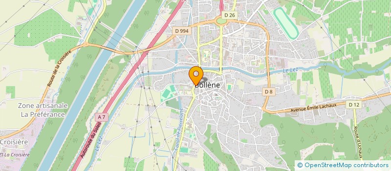 localisation de l'entreprise ASSOCIATION DES PARENTS D'ELEVES LA JOYEUSE RECRE, ECOLE MATERNELLE ET PRIMAIRE JOSEPH DUFFAUD  BOLLENE