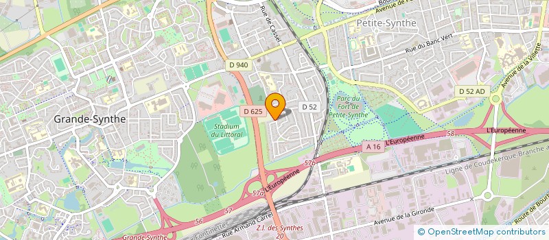 localisation de l'entreprise ASSOCIATION DES PARENTS D'ELEVES LA MEUNERIE  DUNKERQUE