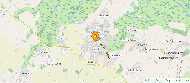 localisation de l'entreprise ASSOCIATION DES PARENTS D'ELEVES LE JARDIN DE BELLEVUE  SAINT-LUMINE-DE-COUTAIS