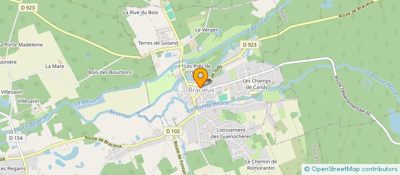 localisation de l'entreprise ASSOCIATION DES PARENTS D'ELEVES LES BRACYCLEUX  BRACIEUX