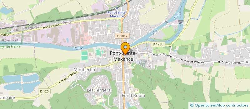 localisation de l'entreprise ASSOCIATION DES PARENTS D'ELEVES LES ECOLIERS DE LA RIVE DROITE  PONT-SAINTE-MAXENCE