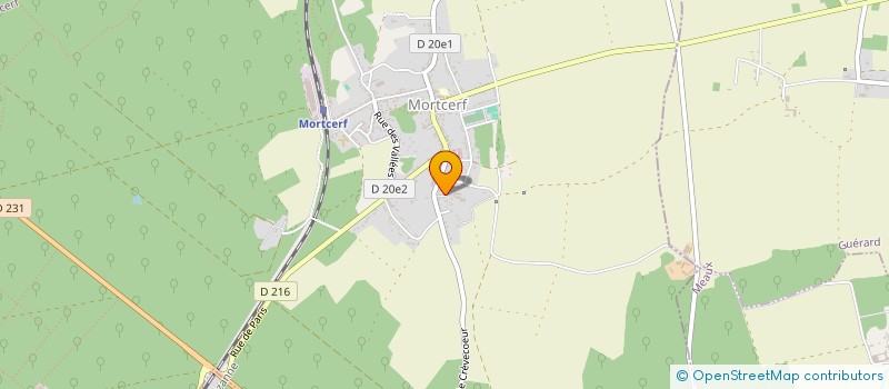 localisation de l'entreprise ASSOCIATION DES PARENTS D'ELEVES- LES ENFANTS DE MORTCERF  MORTCERF