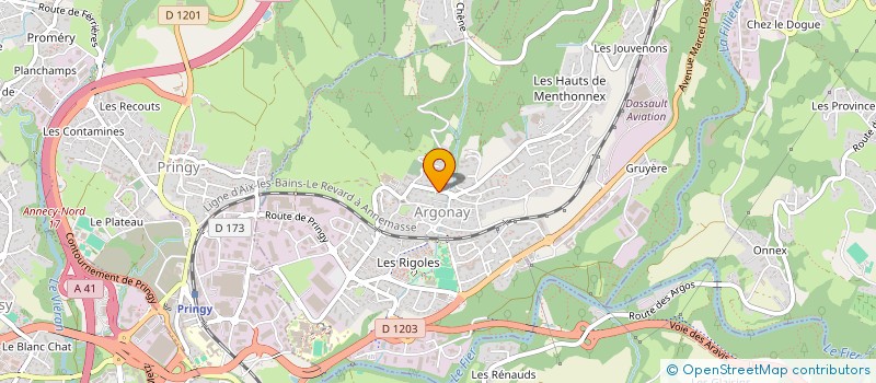 localisation de l'entreprise ASSOCIATION DES PARENTS D'ELEVES LES MOMES BILINGUES à ARGONAY