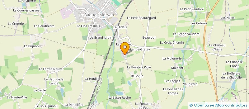 localisation de l'entreprise ASSOCIATION DES PARENTS D'ELEVES LES P'TITS BOUTS  BAGUER-MORVAN