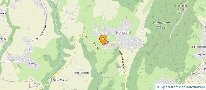 localisation de l'entreprise ASSOCIATION DES PARENTS D'ELEVES  LES P'TITS LOUPS DE NONGLARD  NONGLARD