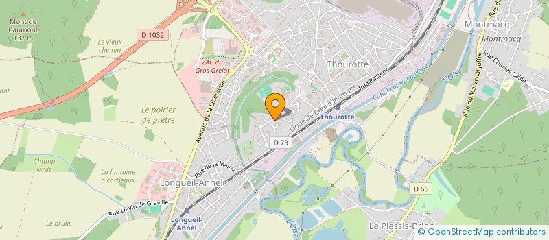 localisation de l'entreprise ASSOCIATION DES PARENTS D'ELEVES LES PANDANIMUS  THOUROTTE