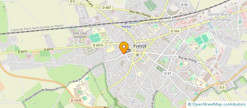 localisation de l'entreprise ASSOCIATION DES PARENTS D'ELEVES LES PETITS BEZOTS DE RODIN à YVETOT