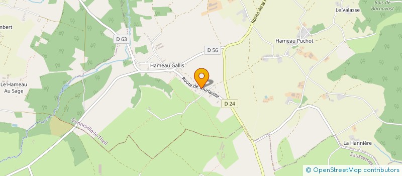 localisation de l'entreprise ASSOCIATION DES PARENTS D'ELEVES LES PETITS GOTH'S  GONNEVILLE-LE THEIL