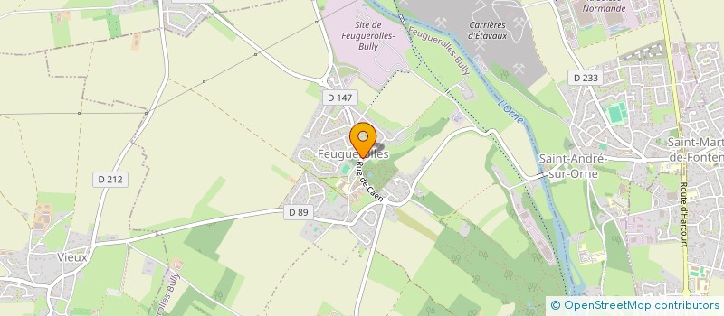 localisation de l'entreprise ASSOCIATION DES PARENTS D'ELEVES LES TROIS VILLAGES  FEUGUEROLLES-BULLY