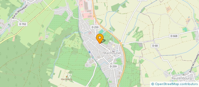 localisation de l'entreprise ASSOCIATION DES PARENTS D'ELEVES MAR'MOTS  MARMOUTIER