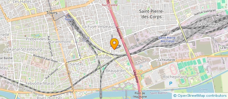 localisation de l'entreprise ASSOCIATION DES PARENTS D'ELEVES RASPAIL. à TOURS