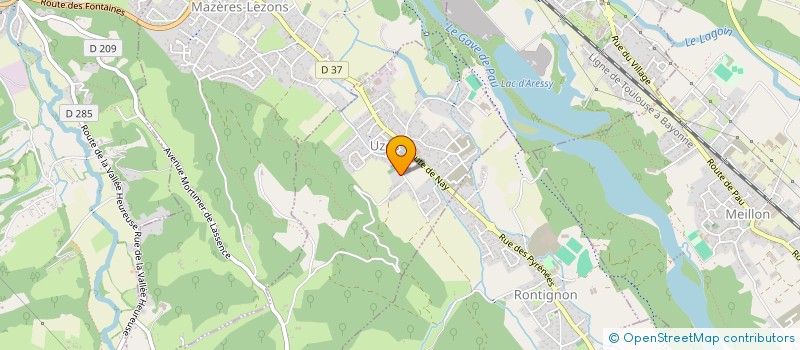 localisation de l'entreprise ASSOCIATION DES PARENTS D'ELEVES RPI RONTIGNON-NARCASTET  RONTIGNON