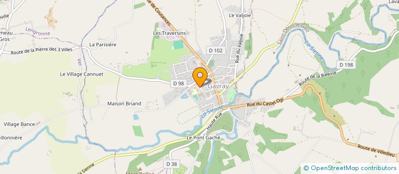 localisation de l'entreprise ASSOCIATION DES PARENTS D ELEVES SCOLARISES A GAVRAY  GAVRAY-SUR-SIENNE