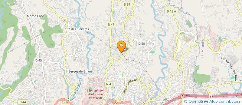 localisation de l'entreprise ASSOCIATION DES PARENTS D'ENFANTS DE L'ECOLE MATERNELLE REDOUTE A (APE-REDOUTE A)  FORT-DE-FRANCE