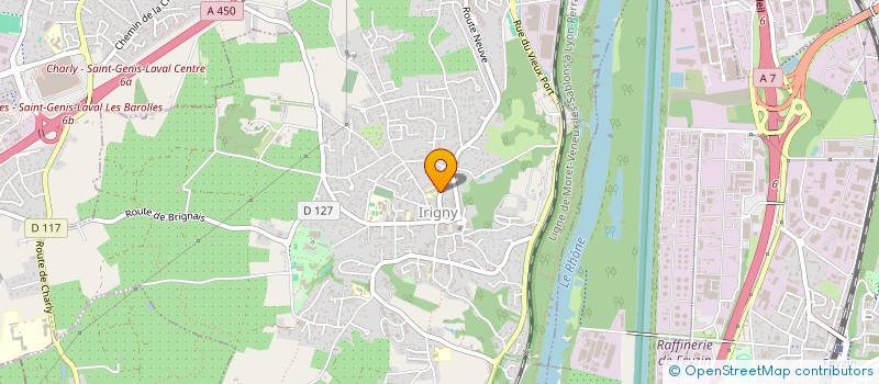 localisation de l'entreprise ASSOCIATION DES PARENTS D'IRIGNY VILLAGE (API'VILLAGE)  IRIGNY