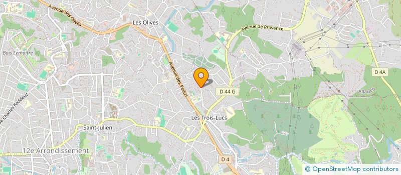 localisation de l'entreprise ASSOCIATION DES PARENTS D'LEVES DE L'ECOLE PRIMAIRE DES TROIS LUCS à MARSEILLE